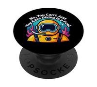No You Can't Just Try Cave Diving in a Pool Diver PopSockets PopGrip Adhésif