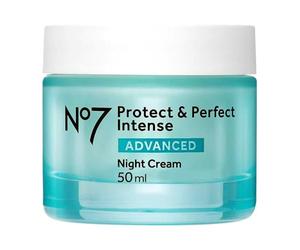 No7 Crème de Nuit Avancée Protect & Perfect NOUVEAU COMPLEXE DE NUIT - 50 ml (pack de 1)