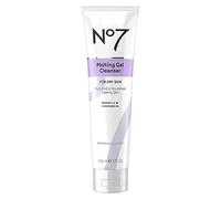 No7 Gel nettoyant fondant - Baume démaquillant avec vitamine C + vitamine E - Nettoyant hydratant pour le visage pour peaux sèches - Baume nettoyant laiteux équilibrant la peau (150 ml)