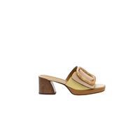 Noa Harmon - Mules à talons - Femme - Chaussures - Beige - Taille: 36 EU