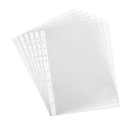 Noa Home Deco 100 Pochette Plastique A4 Transparente Pochettes Plastiques Perforées A4 11 Trous Étui Dossier 2/3/4 Anneaux Pour École Bureau Famille