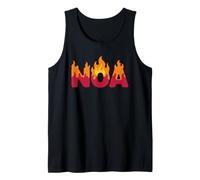 Noa on Fire Word Art - Jolie Flamme personnalisée Débardeur