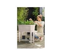 Elho Noa Potager Sur Pied - Gris - L 79 X B 39 X H 94 Cm - Culture Et Récolte - 100% Recyclé Gris G