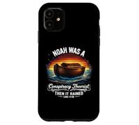 Noah était Un théoricien du Complot, Puis il a plu Un Dicton Amusant Coque pour iPhone 11