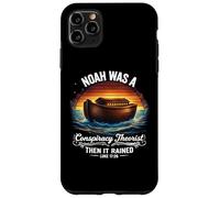 Noah était Un théoricien du Complot, Puis il a plu Un Dicton Amusant Coque pour iPhone 11 Pro Max