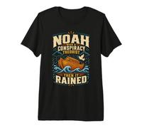 Noah était Un théoricien du Complot Puis il pleuvait T-Shirt Haut de Gamme
