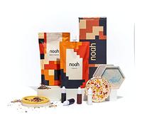 Noah kit resine Jesmonite & Terrazzo avec Silicone pour Moulage - Jesmonite kit Debutant (sous-Verres Hexagonaux et Ronds/Couleurs Neutres)