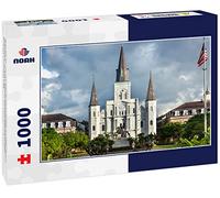 Noah Puzzle historique de la cathédrale Saint-Louis Panorama et la statue d'Andrew Jackson à travers Jackson Square à la Nouvelle-Orléans Louisiane USA 1000 pièces