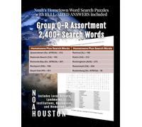 Noah’s Hometown Word Search Puzzles with FULL-SIZED ANSWERS included Group Q-R Assortment: Includes Local Streets, Landmarks, Institutions, Businesses, and Memories