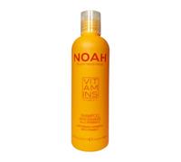 NOAH Shampooing antioxydant 250 ml - Nettoyant pour cheveux sans sulfate sans silicone avec vitamine E et protéines de blé hydrolysées | Formule douce à base de plantes pour tous les types de cheveux