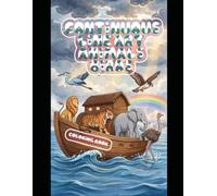 Noah's Ark One Line Art Coloring Book - 6 Sacred Animals Journey: Continuous Line Drawing of Lion, Tiger, Elephant, Ostrich, Heron & Falcon on the ... Faith-Inspired Coloring for Kids 3-8