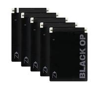 Noaks Bag Black OP Sac étanche, Taille L, 5 pièces Sacs Zip avec Fermeture hermétique, Noir