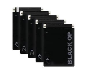 Noaks Bag Black OP Sac étanche, Taille M, 5 pièces Sacs Zip avec Fermeture hermétique, Noir