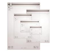 Noaks Bag Sac étanche, Set (XS, S, M, L, XL), 5 pièces Sacs Zip avec Fermeture hermétique, Transparent