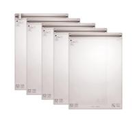 Noaks Bag Sac étanche, Taille XL, 5 pièces Sacs Zip avec Fermeture hermétique, Transparent