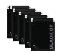 Noaks Bags, Lot de 5 Sacs étanches (IPX8), Anti-odeurs, Black OP M | Sachet à fermeture à pression ZIP - préservent arômes et terpènes, organiseurs de voyage, sécurise documents, aux aliments.