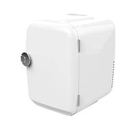 NOALED Mini réfrigérateur 5L Compact à Porte réversible Simple pour Chambre à Coucher, Bureau, Voiture, dortoir - Blanc