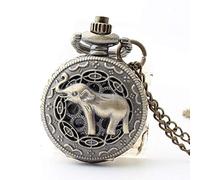 NOALED Montre de Poche Montre Vintage Motif éléphant pour Homme Femme, Poche
