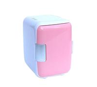 NOALED Réfrigérateur Congélateur De Voiture Portable 4L Rose Mini Réfrigérateur Dortoir Petit Ménage Portable Réfrigérateur De Voiture Voiture Double Usage Boîte De Refroidissement Et De Chauffage