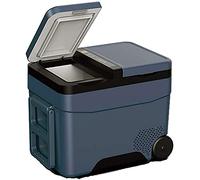 NOALED Réfrigérateurs de Voiture Mini-réfrigérateurs, avec poignée et roulettes Invisibles, Portes Doubles et Double Stockage, Double Commande de congélation et de réfrigération