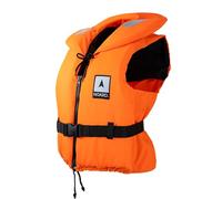 NOARD Gilet de Sauvetage pour Enfants - Seaside Orange - 90-120 kg - 100N de flottabilité - INCL. réflecteurs Solas & sifflet de signalisation