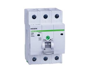 Noark 100879 Rozpartiteur d'isolement, largeur 3 modules, 3 pôles, 125A