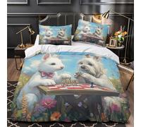 NOASDGYEI Chèvre ailée Housse de Couette Microfibre Hypoallergique 3D Effet Ultra Douce Tatouages de Fantasy Sombre Parure de Lit Fermeture Éclair Super Douce Confortable for Enfant Double（200x200cm）