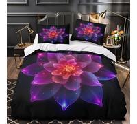 NOASDGYEI Design de Dragon néon Parure de Lit Imprimé en 3D Ultra Douce Respirante Léger Housse de Couette Microfibre résistante Fermeture Éclair Hypoallergique for Garçons Filles Double（200x200cm）