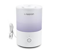 Noaton Essential Humidificateur Ultrasons et Diffuseur 3,3L, pour bébé et plantes, remplissage par le haut, 33 heures, lumières LED, contrôle de la brume, veilleuse…