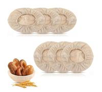 Noaxylic 6 Pièces Insert pour Banneton à Pain, Couverture pour Panier de Fermentation, Insert pour Corbeille à Pain avec Taille élastique, Couvercle Alimentaire Reutilisable, pour Boulangerie(25 cm)