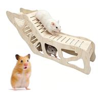 Noaxylic Cachette Polyvalente pour Hamster et Tunnel d'exploration | Plateforme de Jeu pour Hamsters, Cochons d'Inde, Accessoire de Cage pour Petits Animaux, Échelle d'Escalade pour Cage
