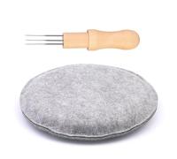Noaxylic Feutrage de Laine, Tampons de Feutrage à sec et Aiguilles de Feutrer à L'aiguille, DIY Needle Felt Kit avec Outil de Feutrer à L'aiguille, pour Débutants et Adultes
