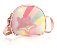 Noaxylic Sac Petite Fille, Sac a Main Petite Fille, Sacs à Bandoulière pour Filles Arc en Ciel Étoile, Sacs à Bandoulière pour Filles, pour Anniversaire, Noël, Idée Cadeau