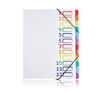 Noaxylic Trieur A4, Porte Documents A4 Accordéon, avec 13 Poches pour Maison, Range Document Bureau, Organiseur Documents Accordéon avec Fermeture à l'Elastique, pour Maison, Bureau, Travail