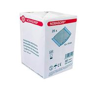 Noba Lot de 25 compresses absorbantes non stériles 10 x 10 cm