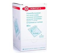 Noba lot de 50 compresses stériles en non-tissé , 5x5 cm