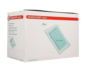 Noba Nobasorb Steril Compresse Absorbant Stérile 10x20cm Pièces 25