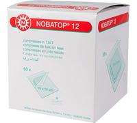 NOBA Nobatop 12 compresses stériles en non-tissé 6 couches 50 x 2 pièces 10 x 10 cm