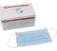 Noba Protège-dents Masque de protection respiratoire Masque chirurgical avec boucle élastique vert 3 couches type IIR (50 pièces)