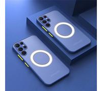 NOBAA Convient aux étuis de téléphone Portable magnétiques Samsung S24 S23 S22 S21 A52 A53 A73 Protection Anti-Chute Mate pour étui Samsung S23 Ultra, Bleu, pour S23Ultra