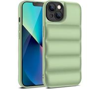 NOBAA Coque de téléphone en Doudoune de Luxe pour iPhone 15 14 13 12 11 Pro XS Max X XR 7 8 Plus la Coque Puffer Housse Antichoc en Silicone Souple, Y2, pour iPhone 14