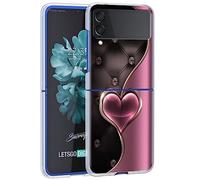 NOBAA Coque pour Samsung Galaxy Z Flip 3 4 5 5G Coque Rigide Transparente pour ZFlip3 ZFlip4 ZFlip5 Housse de téléphone Transparent PC, H08, pour Z Flip 3 5G