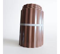 NOBBAT Bordure de Jardin en Acier Corten, Bordure de Massif en métal galvanisé, Facile à Installer, barrière Anti-Racines pour massifs ou Bordure de Tonte(Marron,30cmx3m)