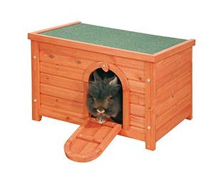 Nobby - 20808 - Clapier pour petits animaux - Modèle mini - Marron/vert - 60 x 40 x 40 cm