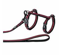 Harnais et laisse pour chat Nobby Pet Reflect Rouge TU
