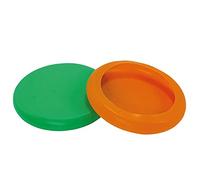 Nobby 61553 Lot de 2 couvercles en silicone Vert + orange Ø 11,5 cm
