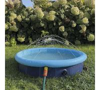 Nobby 62297 Splash Piscine 2 en 1 Bleue ; Taille S : Ø 80 x 20/25 cm