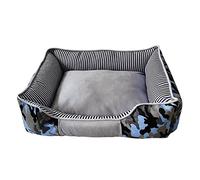 Nobby 62824 Classic Elio Lit rectangulaire Bleu Camouflage 60 x 50 x 18 cm