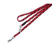 Nobby 73128-03 Laisse tissée pour Chien Rouge/Noir Longueur 2 m