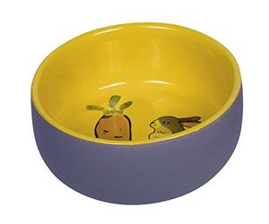 'Nobby 73754 Gamelle en céramique Carotte Plus, Gris/Jaune